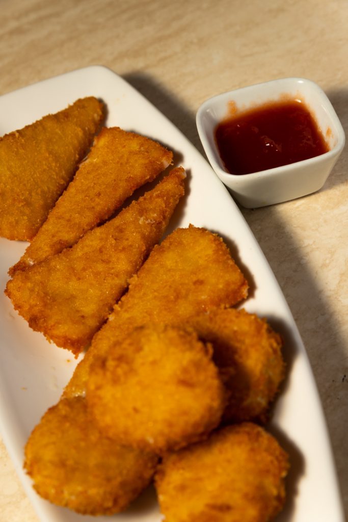 Queso frito con mermelada de fresa Fotografo y videografo de gastronomia en Alicante